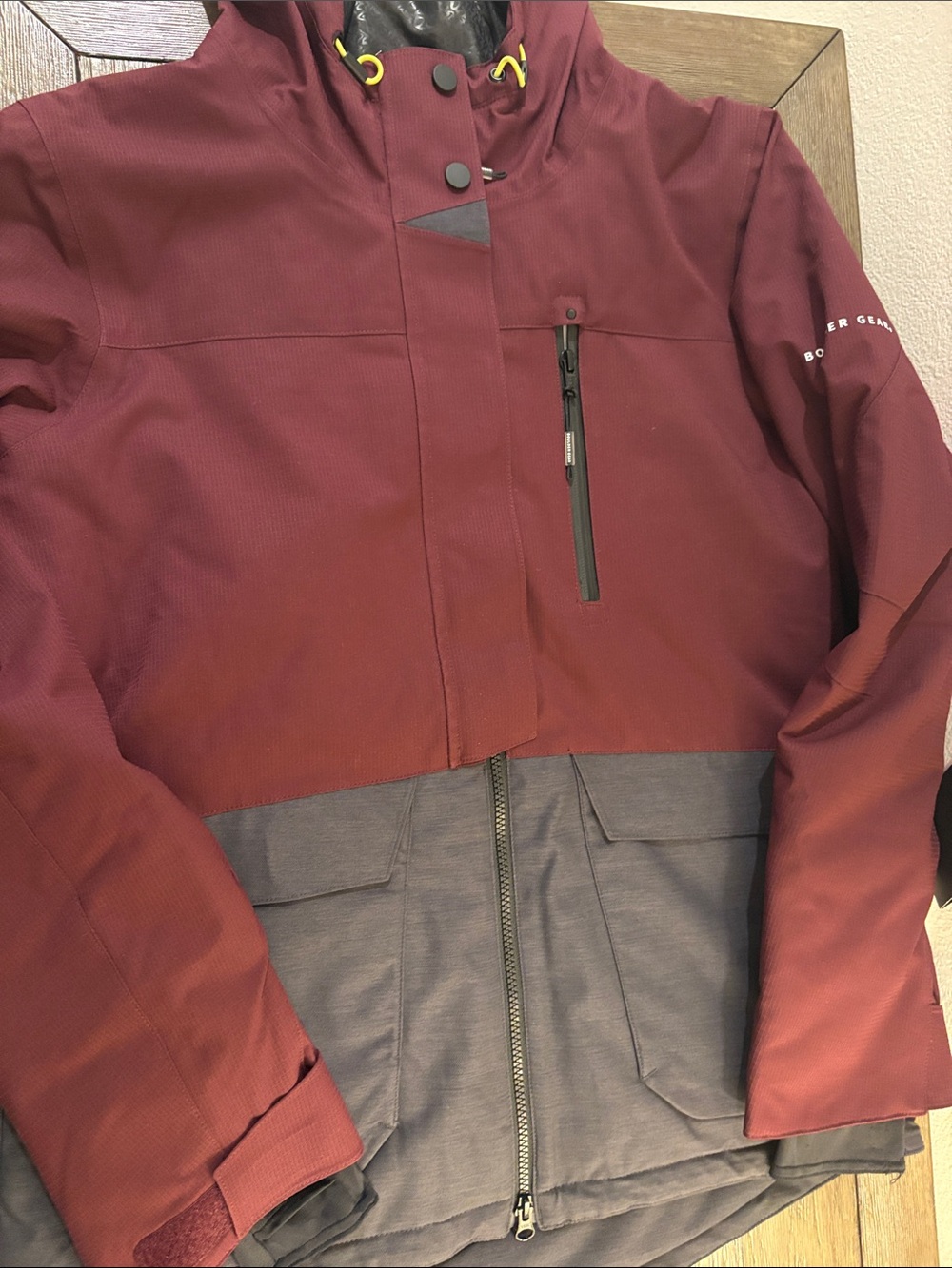 NWT [Boulder Gear] Goofy Insulated Wild Berry/Gray Colorblock Jacket Women’s M - Picture 3 of 15